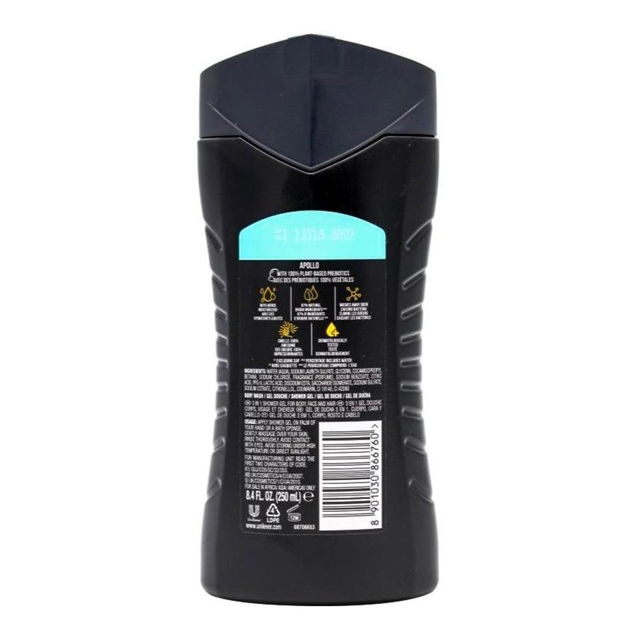 Axe Apollo 3 in 1 Body Fair Hair Wash 2