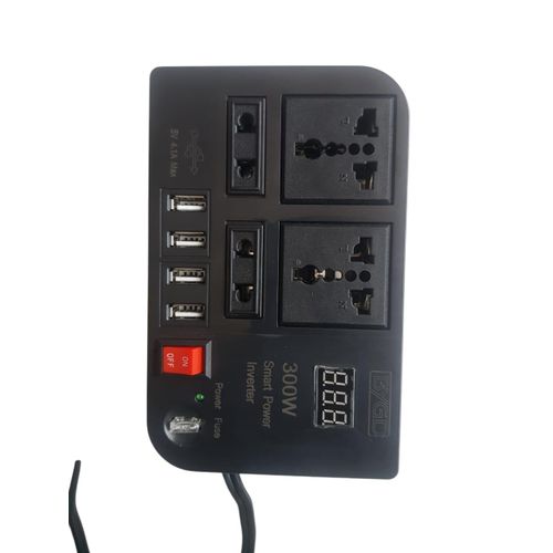 300W Car Power Inverter DC to AC 12V 4 AC Ports 4USB Ports